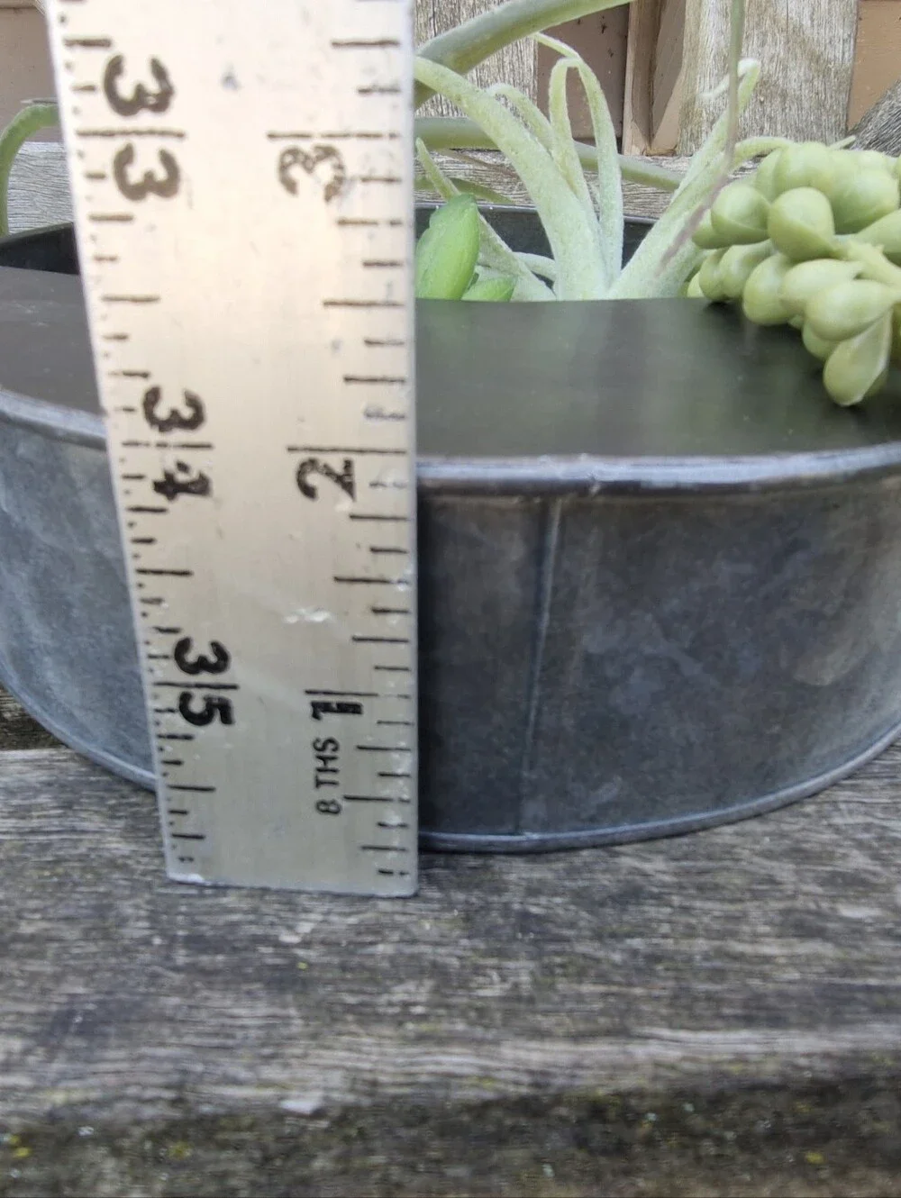 Hobby Lobby Set of 3 Metal Half Moon Wall Planters w/ Faux Succulents Home Decor